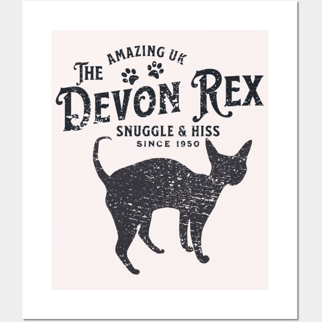 Devon Rex Cat Lover Wall Art by Nice Surprise